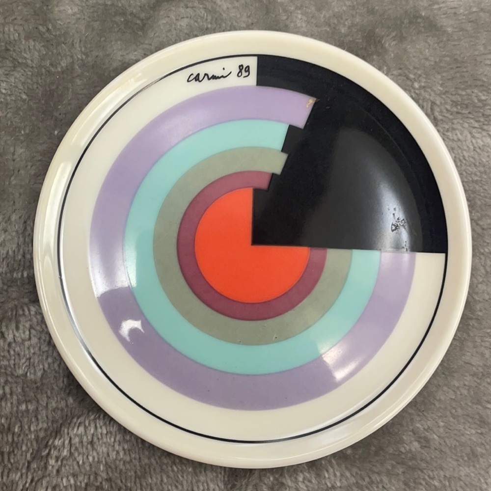 Collectible Lufthansa Porcelain Hutschenreuther Coaster - Eulglis Caruni 1989
